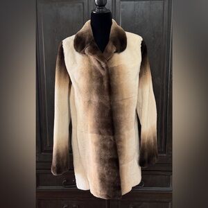 Henig Furs Mid Length Sheared Women’s Mink Coat - Size Large